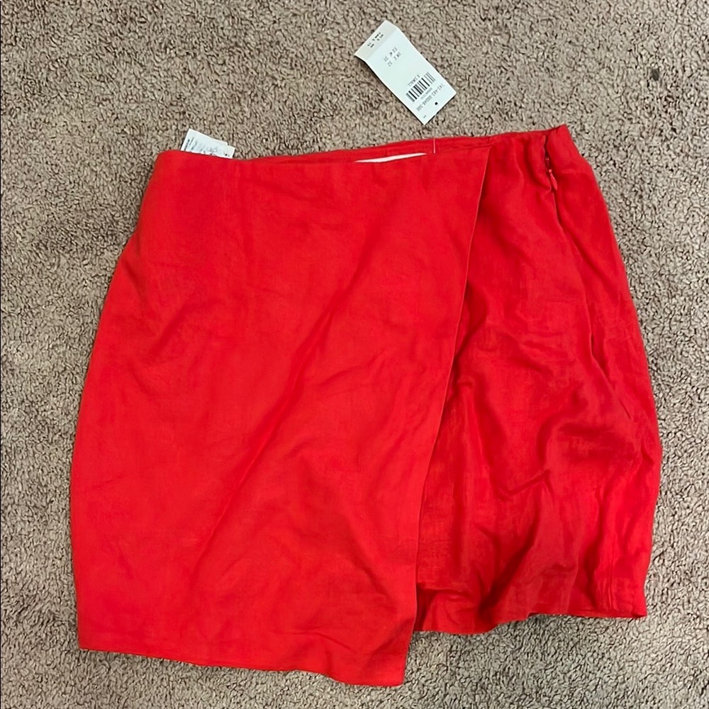 NWT Abercrombie Red Wrap Skort